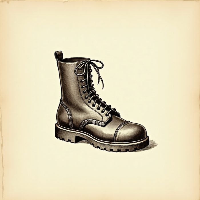 Taped work boot