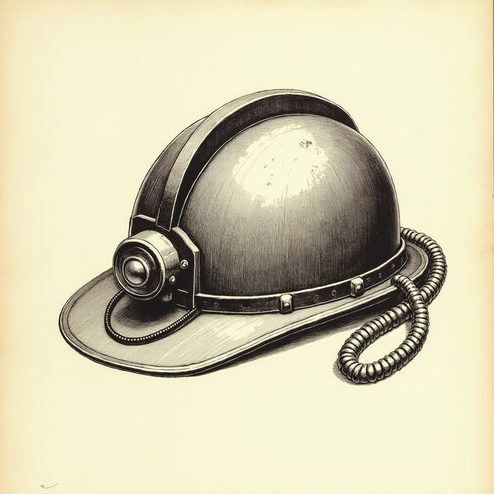 Miner's hard hat